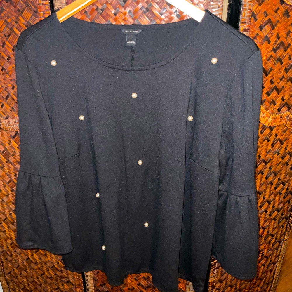 Pearly Black Blouse🖤